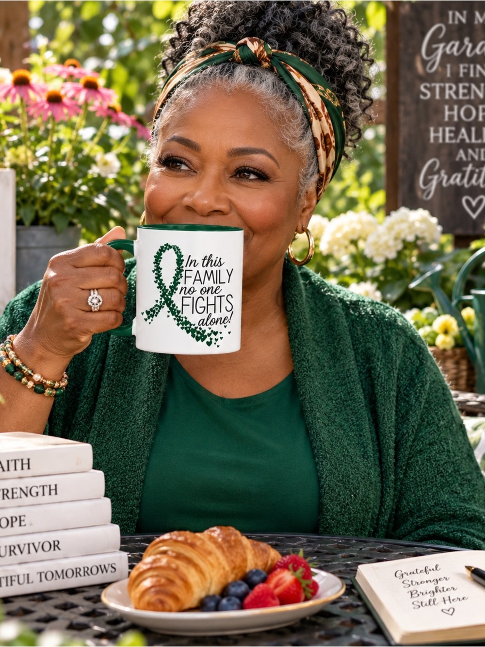 Custom “In This Family” Liver Cancer Support - 11oz Ceramic mug